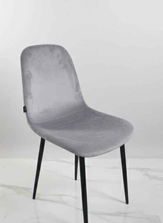 chaise LORY gris cuir